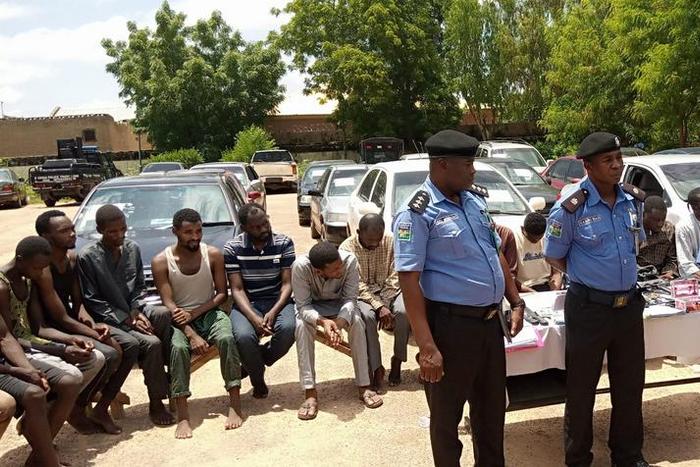 Police arrest 19 suspected armed robbers in Katsina. [NAN]