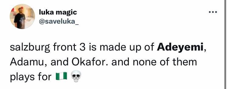 A twitter fan with a quick reality check