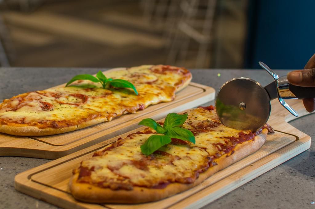 The pizza is delicious