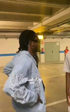 Omah Lay and Ansu Fati meet in Barcelona