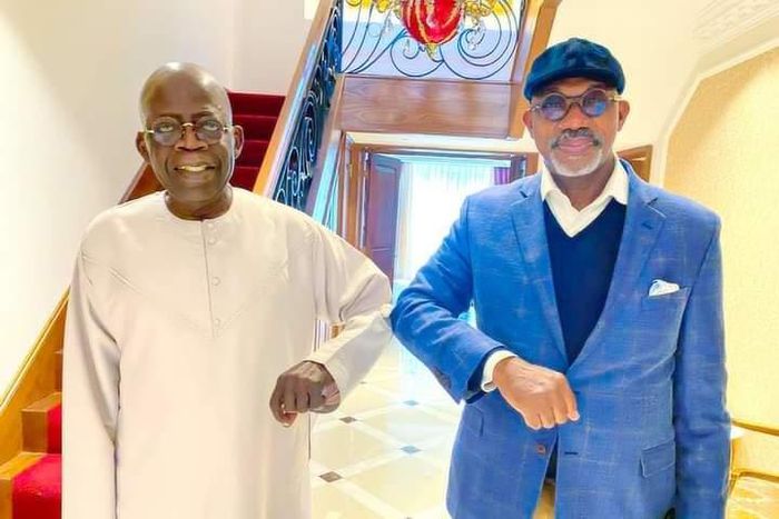 Governor Dapo Abiodun and APC National Leader, Asiwaju Bola Tinubu. [ThePunch]