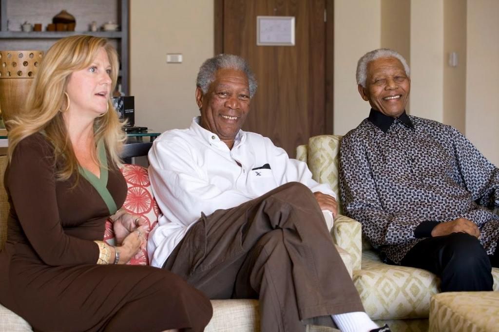 Zelda La Grange, Nelson Mandela and Freeman
