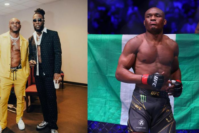 Kamaru Usman boasts on Burna Boy's album ahead of fight against Leon Edwards