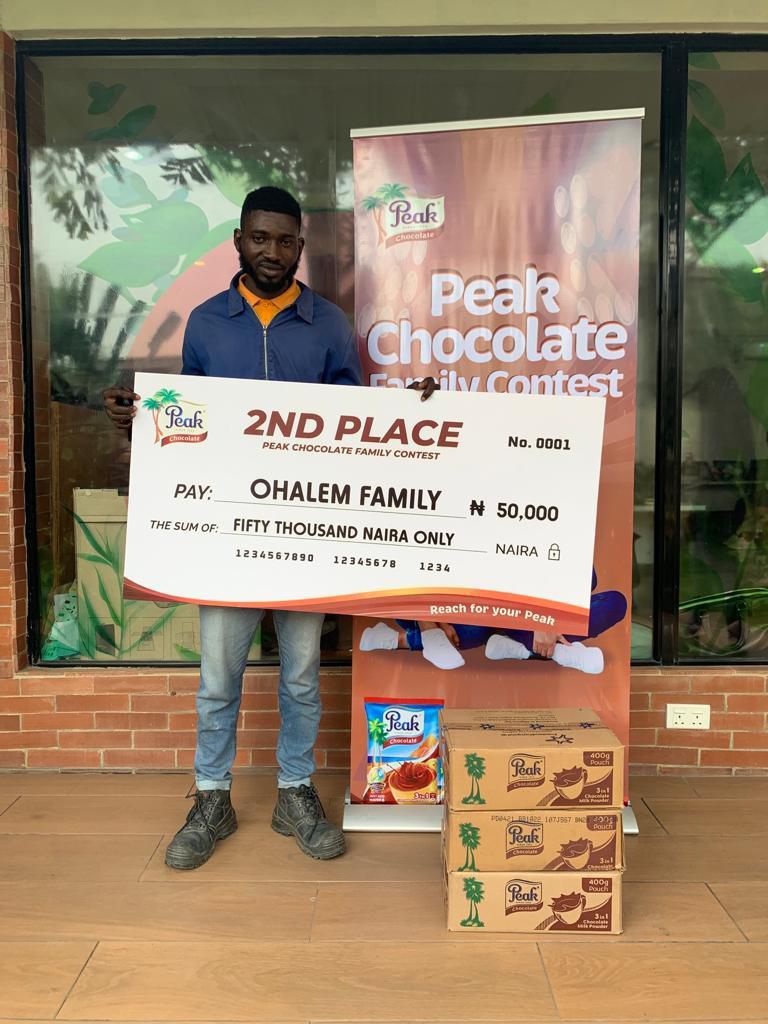 Families win N180,000 cash, supplies of  Peak Chocolate in ‘Family Contest 2.0’