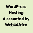 WordPress Hosting discounted by Web4Africa