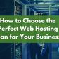 How to Choose the Perfect Web Hosting Plan for Your Business