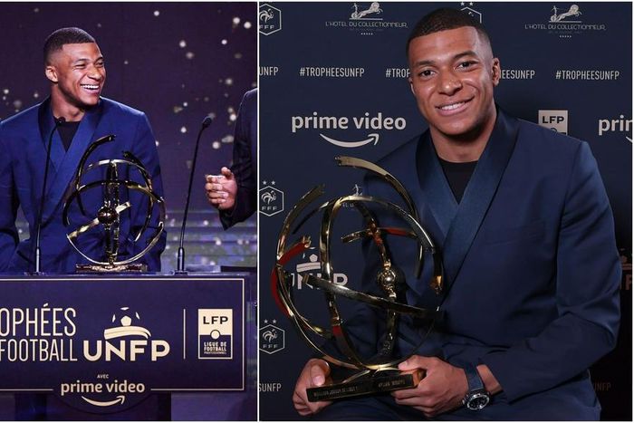 Mbappe celebrates Player of the Year award