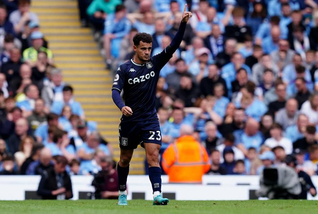 Phillippe Coutinho scored the second goal for Aston Villa and was taken off soon after