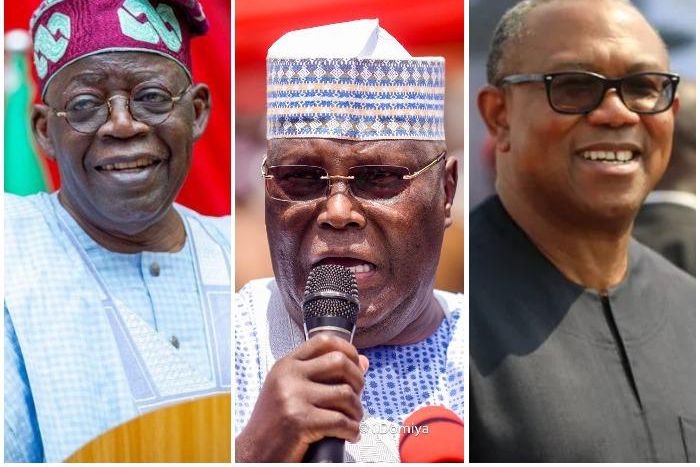Obi, Tinubu, Atiku. [PM News]