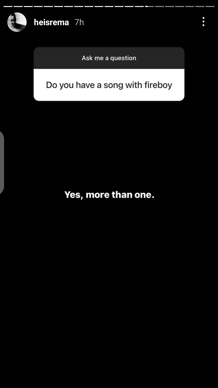 Rema confirms 'Rave and Roses' album deluxe has a possible collaboration with Fireboy DML