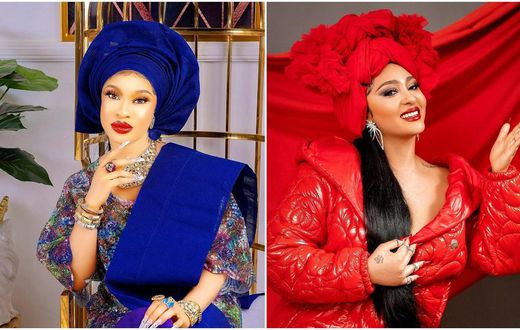 Nollywood movie stars Tonto Dikeh and Rosy Meurer [Instagram/TontoDikeh] [Instagram/OfficialRosyMeurer]