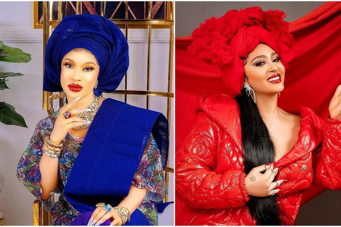 Nollywood movie stars Tonto Dikeh and Rosy Meurer [Instagram/TontoDikeh] [Instagram/OfficialRosyMeurer]