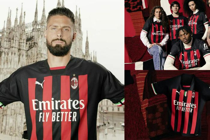Ibrahimovic, Giroud model AC Milan new home jersey