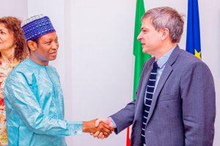 Rev Yakubu Pam, Executive Secretary, NCPC and Consul General of Italy, HE Mr Ugo Boni .