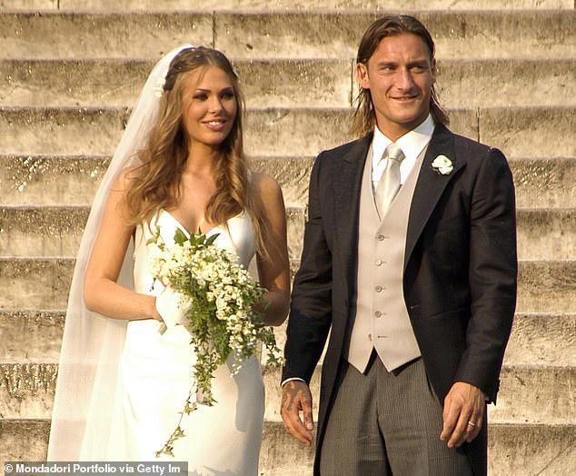 Totti marriEd Blasi in Rome in 2005 and the pair have three children