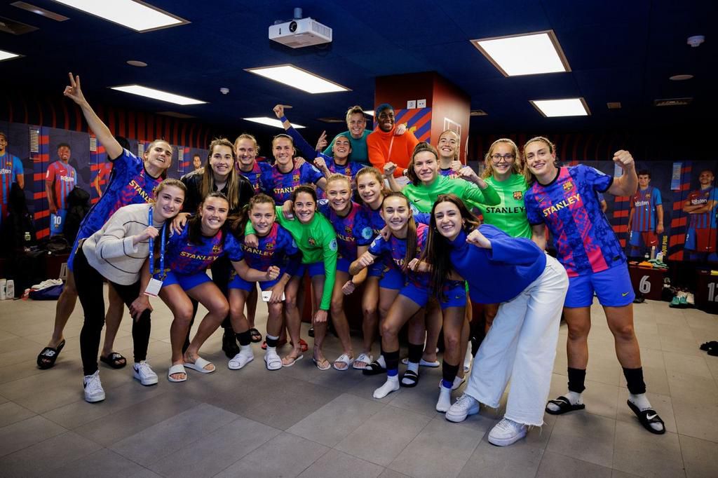 Asisat Oshoala was in attendance as Barcelona Femeni beat Real Madrid 5-2 at the Camp Nou