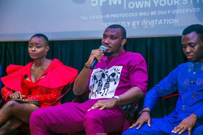 Director Olabode Izy and Etta JoMaria the lead actor /producer  at Osa screening