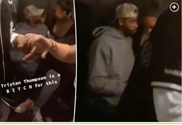 Tristan Thompson spotted with mystery girl on his lap following paternity scandal [PageSix]
