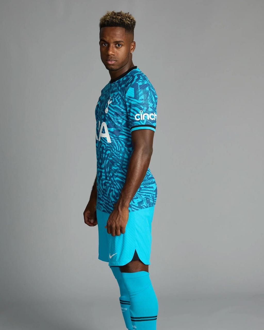 Tottenham players sporting the new kit