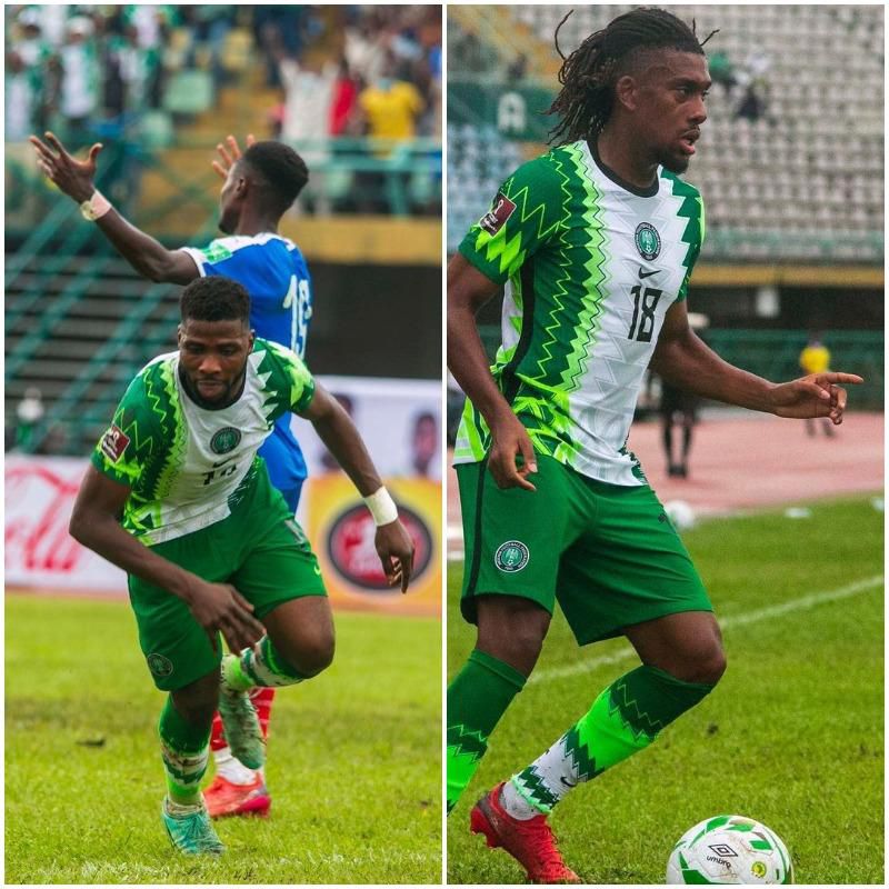 Kelechi Iheanacho and Alex Iwobi (Instagram/Super Eagles)