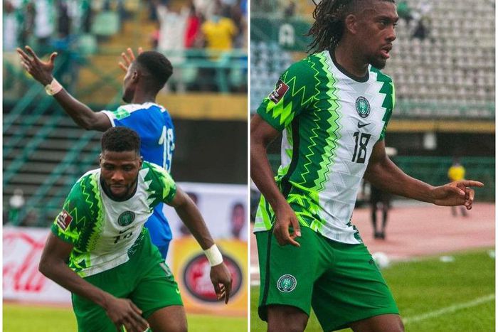 Kelechi Iheanacho and Alex Iwobi (Instagram/Super Eagles)