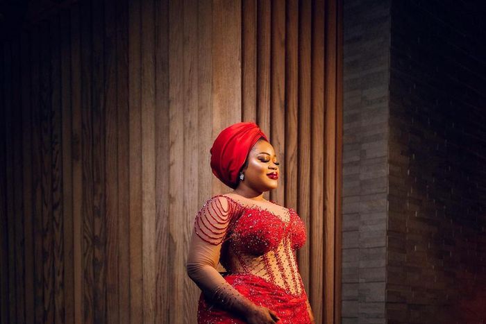 The bride Zainab Balogun {Instagram/dicowiz]