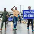 Protesting students blocked access roads to Lagos airports on Monday, September 19, 2022. (Premium Times)