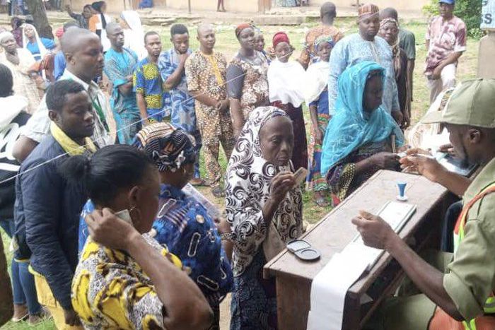 Ikire voters, osun election. [INEC]