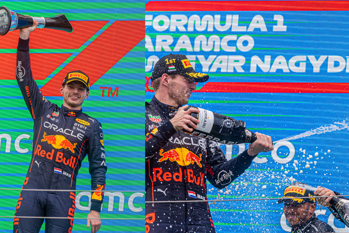 Max Verstappen won the Hungarian GP on Sunday