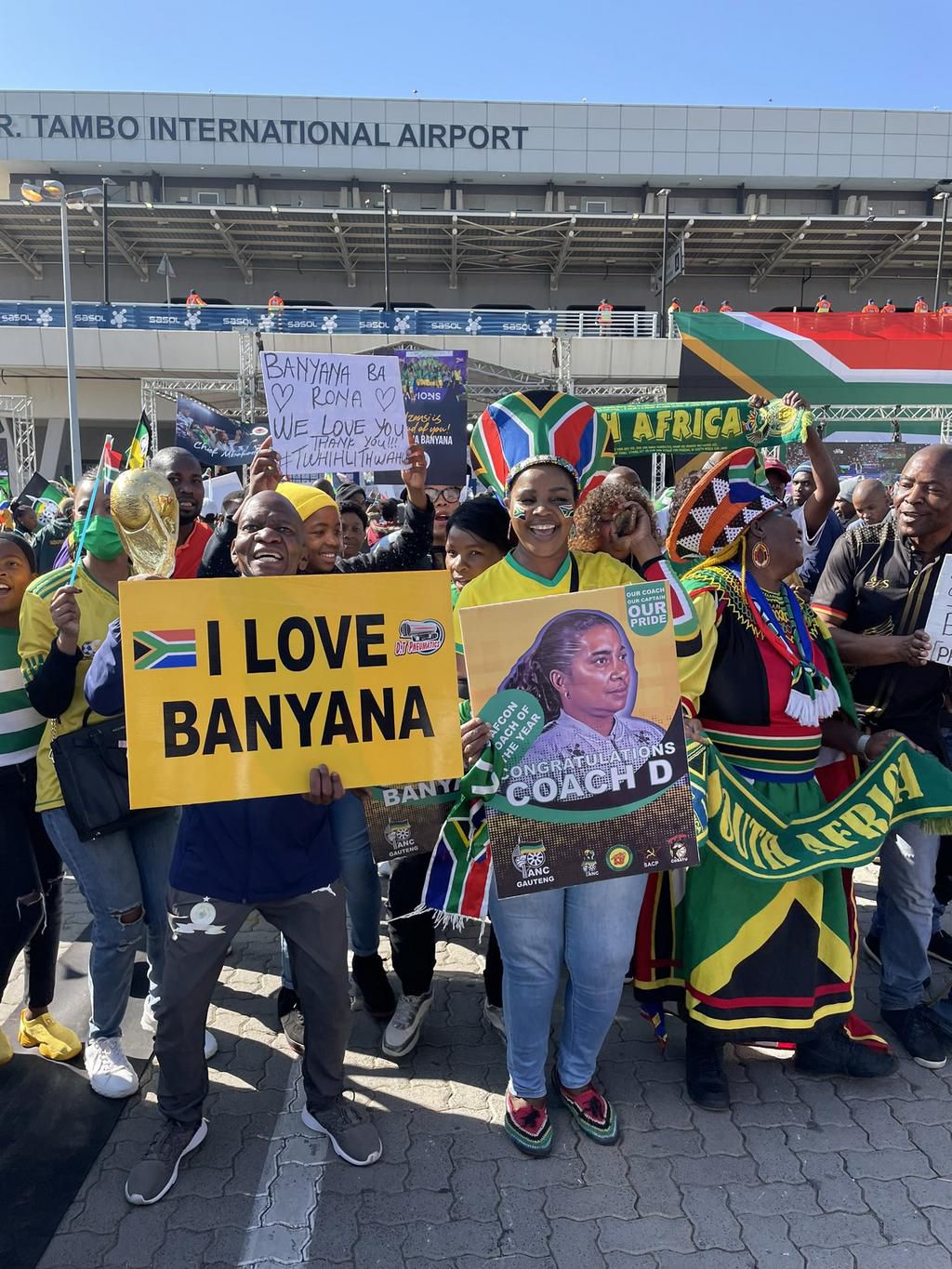 A cross section of the fans who came out en masse.