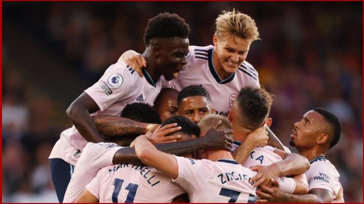 William Saliba looks as calm as ever under heavy pressure.