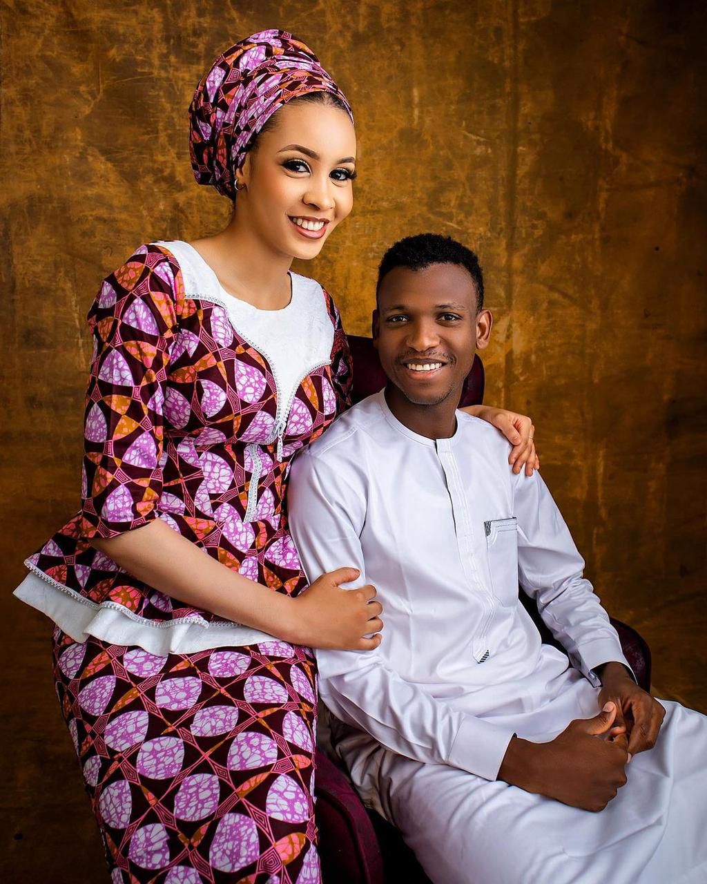Shehu Abdullahi shows off style with wife, appreciates Kebbi State Governor [Photos]
