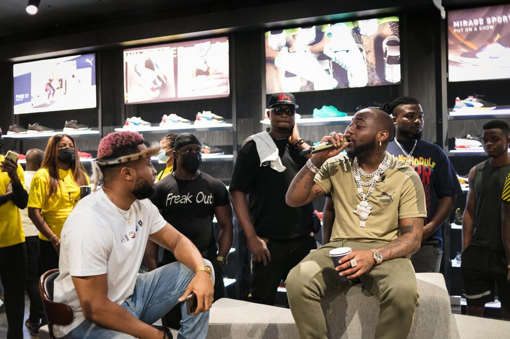 An evening of fun & shopping as PUMA hosts DAVIDO to a meet & greet event at the Palms Mall, Lekki
