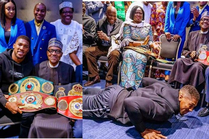 Buhari to celebrate Anthony Joshua at Aso Rock after loss to Usyk