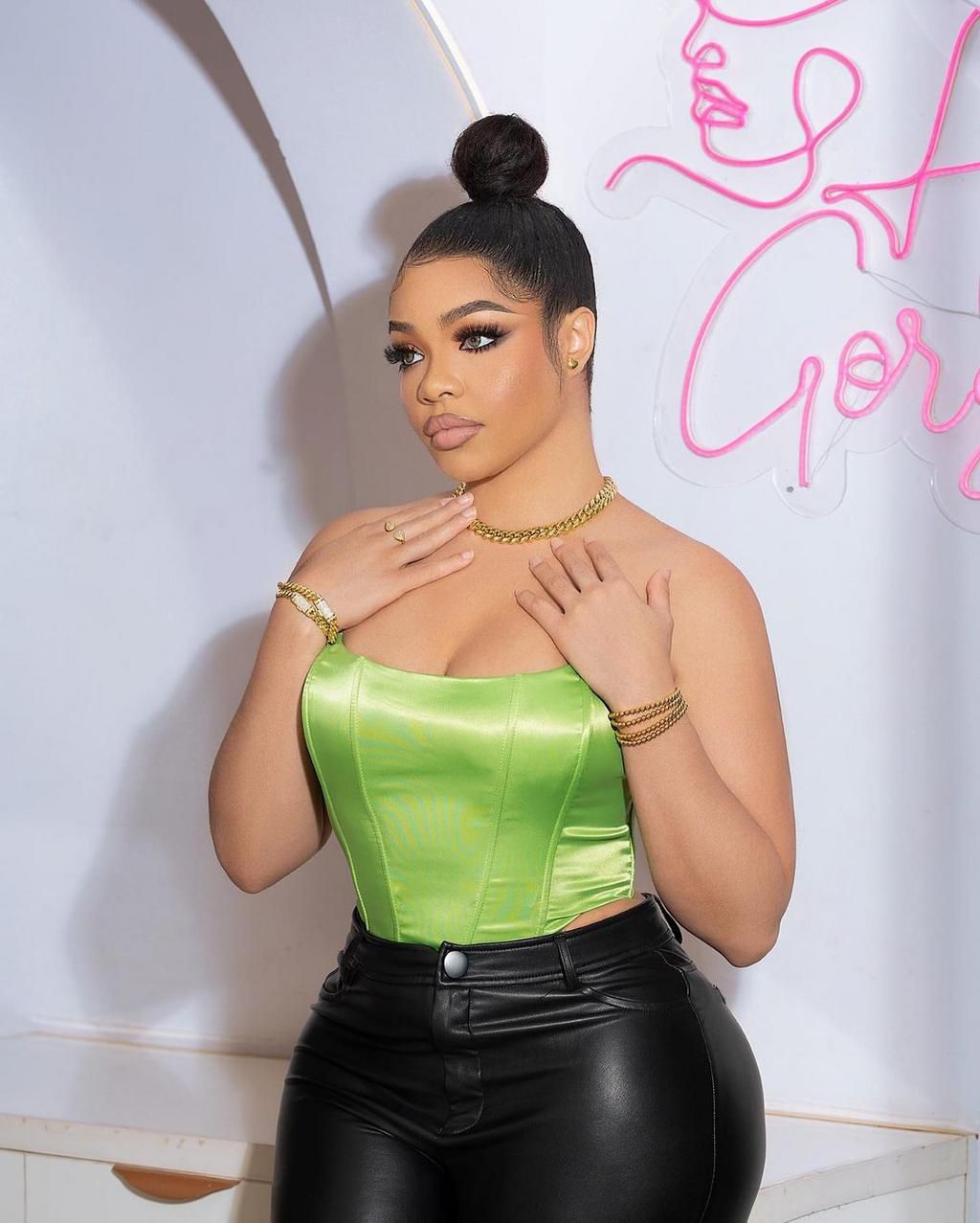 Nengi in a ponytail hairstyle [Instagram/Nengiofficial]