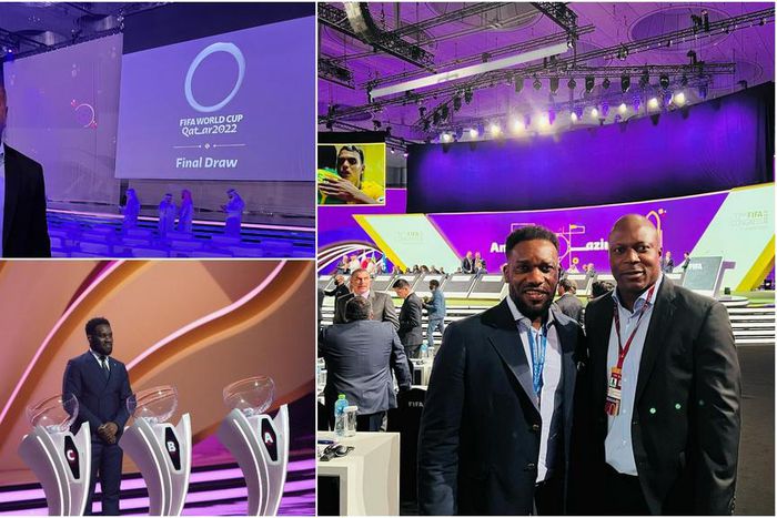 Okocha and Yakubu were both present at the 2022 FIFA World Cup draws in Qatar