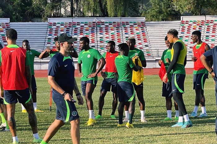 Super Eagles in training
