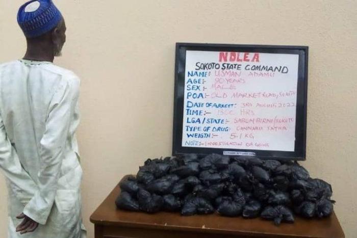 NDLEA arrests suspect over alleged possession of 5.1kg Cannabis in Sokoto.