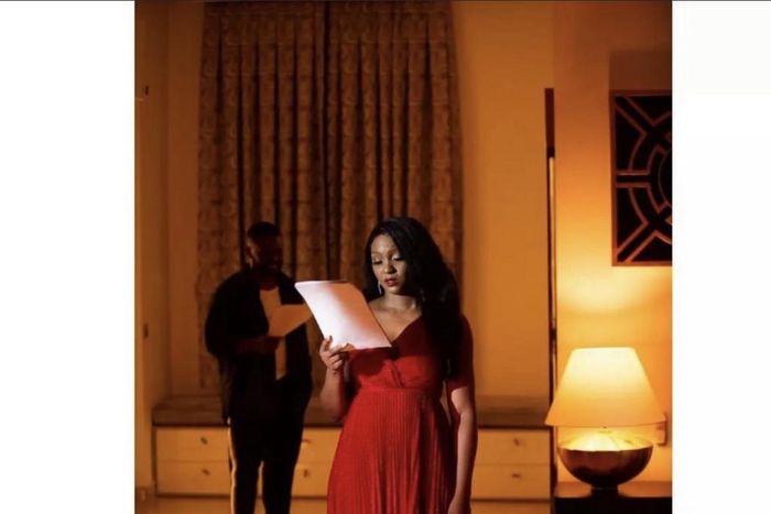 Falz and Osas Ighodaro in ‘Knee Down’ short film [instagram]