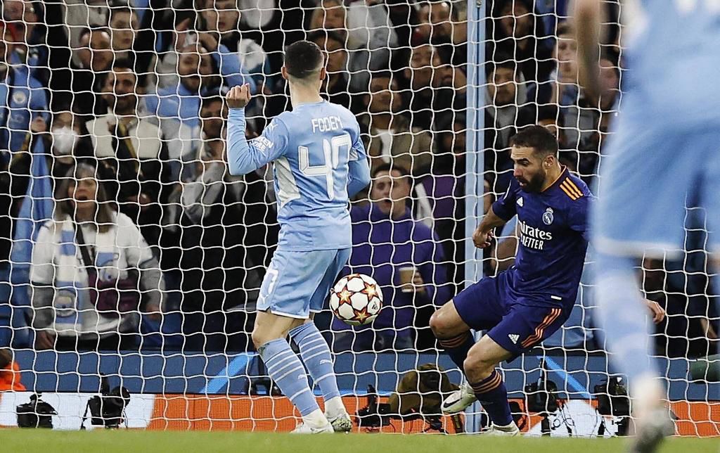 Dani Carvajal threw himself in front of Phil Foden's close range shot