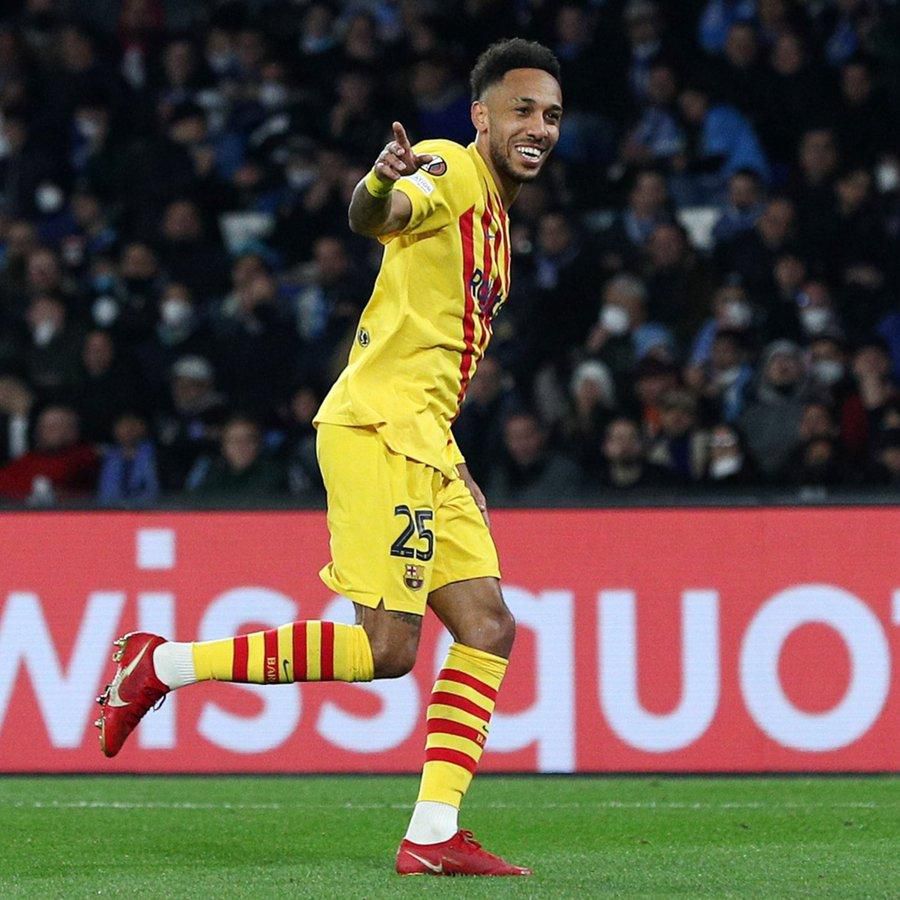Aubameyang tormented Barcelona for 71 minutes before he was substituted.