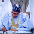 Photos of the 2020 Budget signing by President Buhari (Twitter @BashirAhmaad)