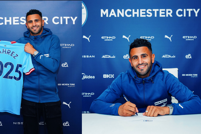 Manchester City extend Riyad Mahrez contract until 2025
