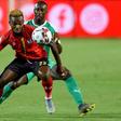 New Pyramids FC signing Lumala Abdu (F) playing for Uganda against Senegal in the Africa Cup of Nations last month