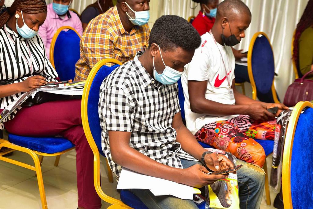 X-pression hair creates mobile app to detect fake hair products.; shares development in a press conference at company's premises in Lagos.