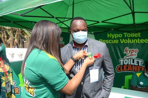 Hypo toilet cleaner launches toilet rescue volunteer campaign at lagos NYSC