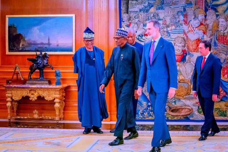 President Buhari vists King of Spain