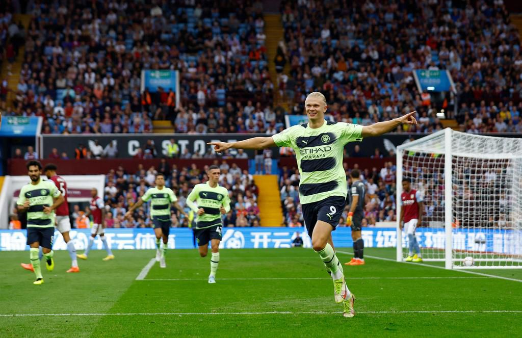 Erling Haaland has now scored 10 goals in 6 matches for Man City this season