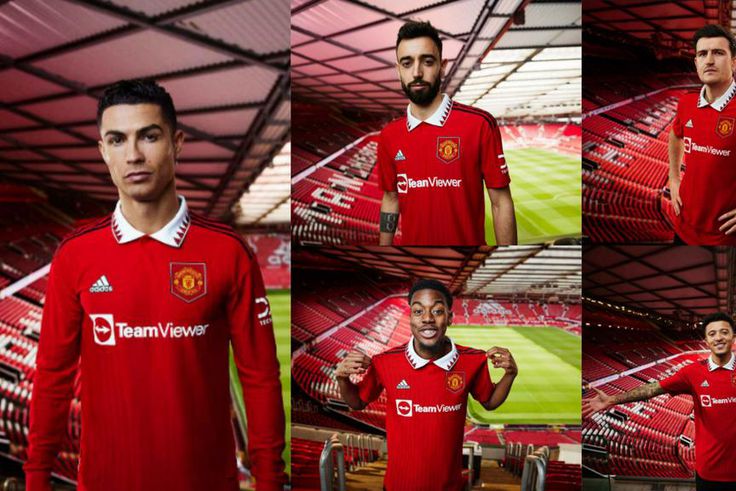 Cristiano Ronaldo models new Manchester United home jersey