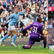 Kevin De Buyne sets record as Manchester City thrash Aribo's Southampton to go top of the league
